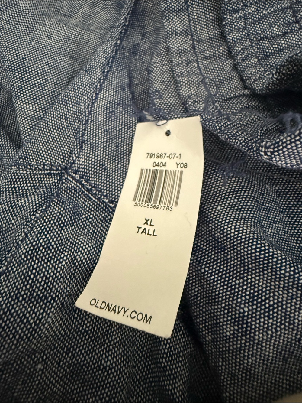 Old Navy NWT High-Waisted Cropped Linen-Blend Pants Chambray Blue - XXL - Picture 9 of 9
